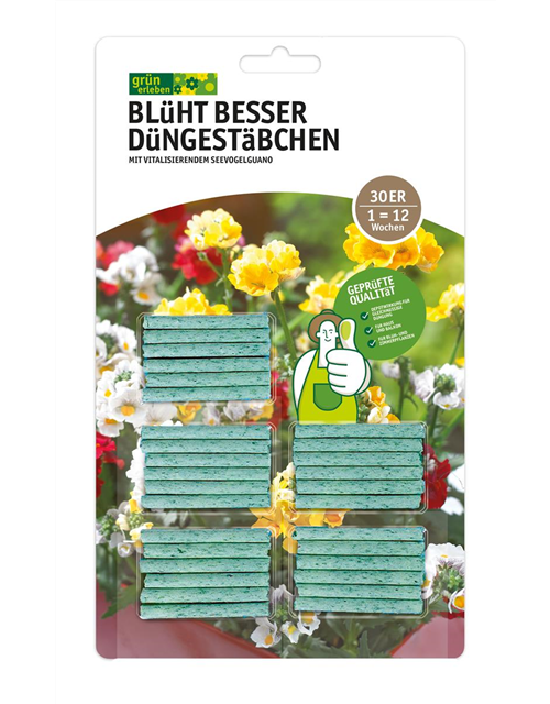 Blühpflanzen-Düngestäbchen Blüht Besser 